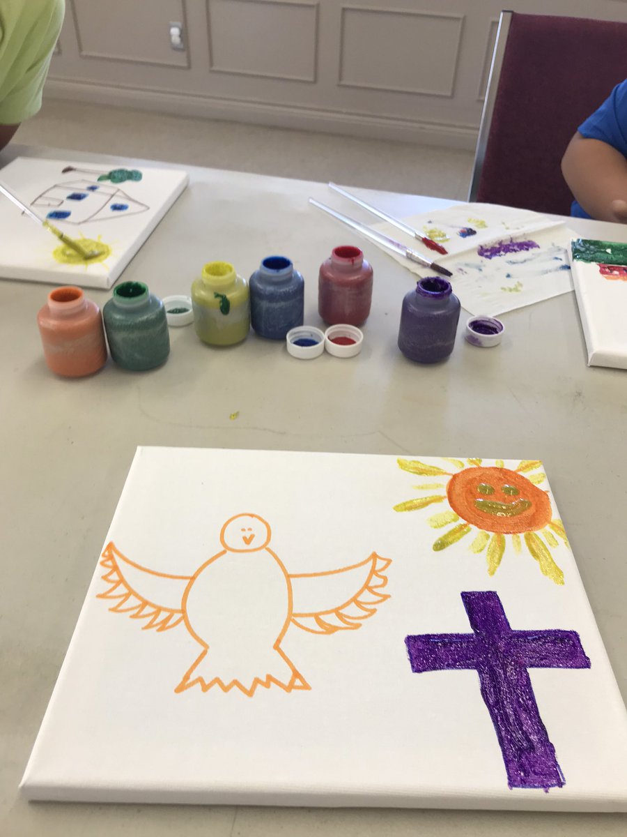 SPOTHunionville's tweet photo. Early September at SPOTH with our Youth Painting about the Holy Spirit was very moving.  The artistic expression of their learning was deep. 🙏🙏🙏 https://t.co/A5gOG2EQnz