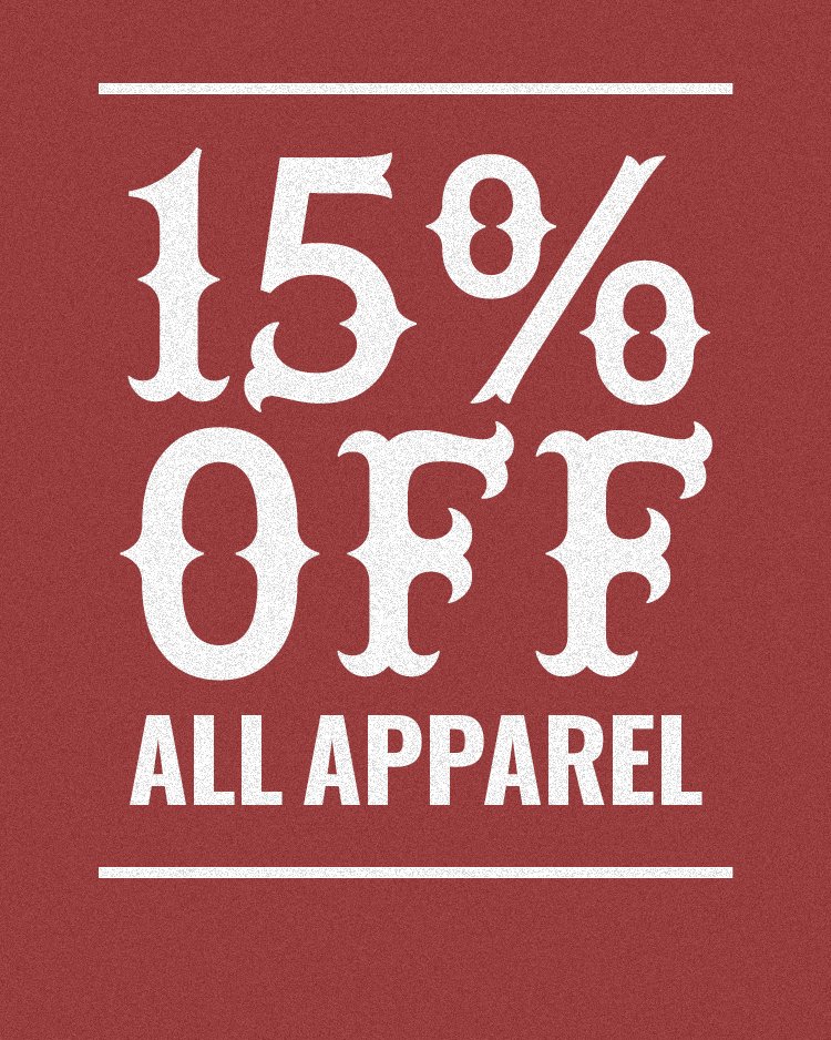 Get ready to rock your wardrobe and save! We have 15% Off All Apparel! Find out more at link.fans/zztop-advent-c…