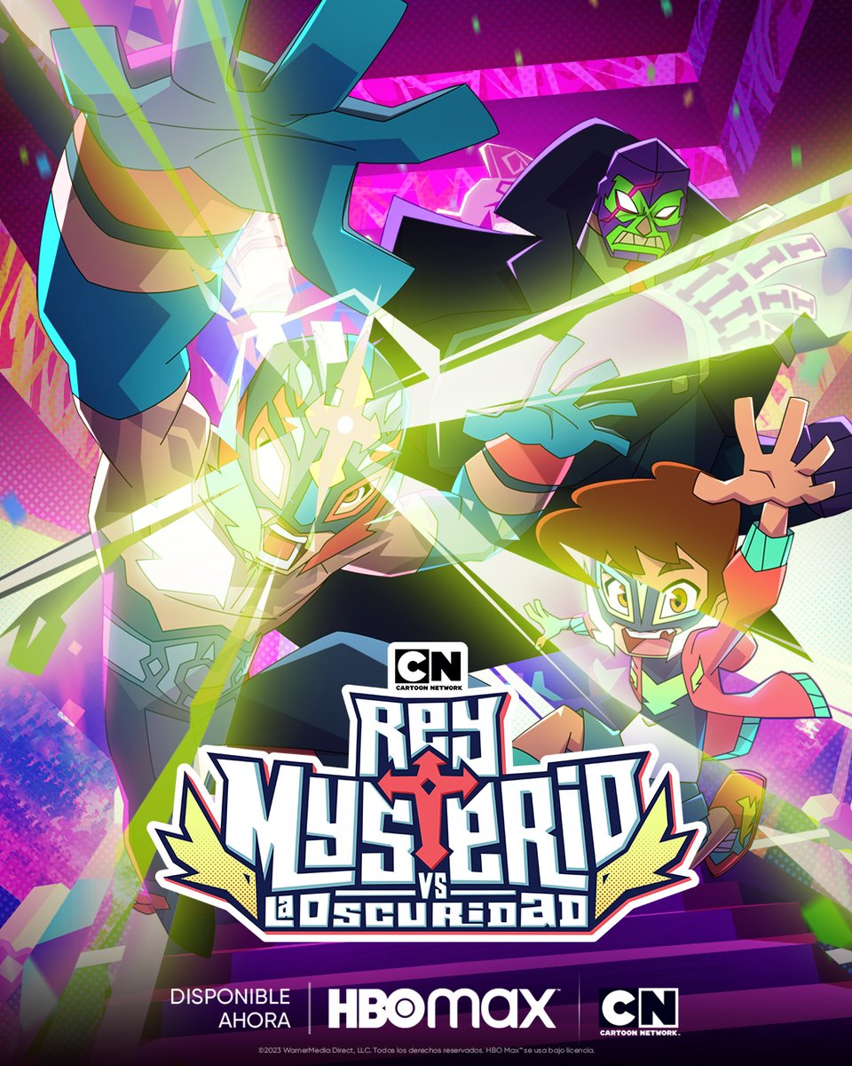 ¡La lucha comienza AHORA! 👊💥 Los primeros 5 episodios de la primera temporada de “Rey Mysterio vs La Oscuridad” ya están disponibles en #CartoonNetwork y @HBOMaxLA