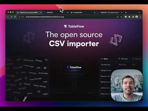 ai_picks's tweet image. 💡 Introducing TableFlow! The ultimate open-source CSV importer, revolutionizing data management. Say goodbye to complex setups and hello to seamless importing. Check out this game-changer at aitoppicks.com. #DataManagement #TableFlow @aitoppick