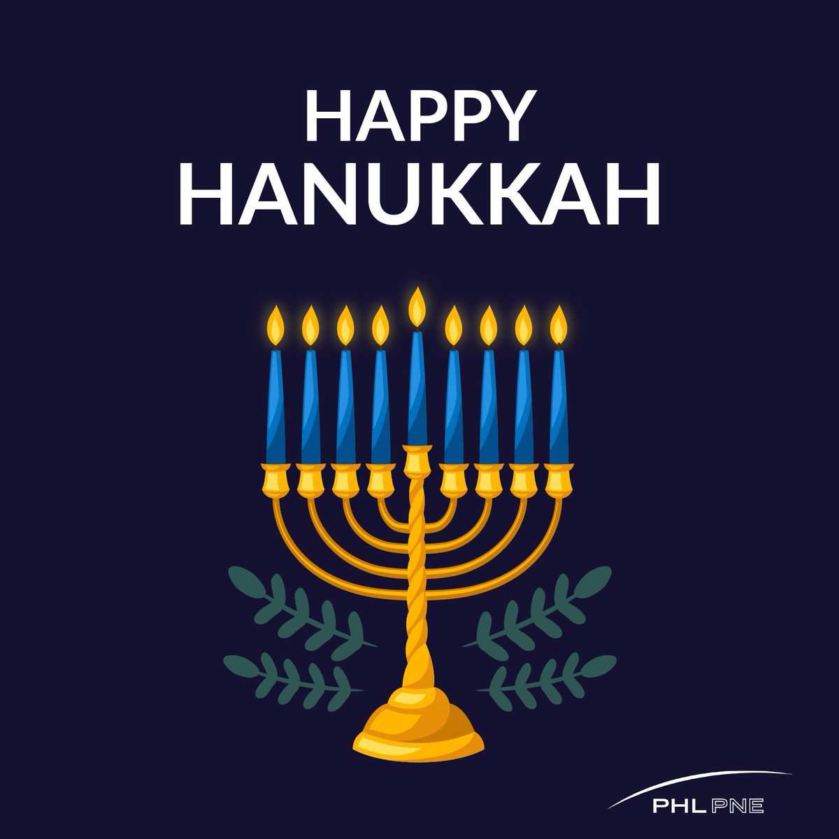 Happy Hanukkah from #PHLAirport! May you enjoy this Hanukkah season filled with love and light.