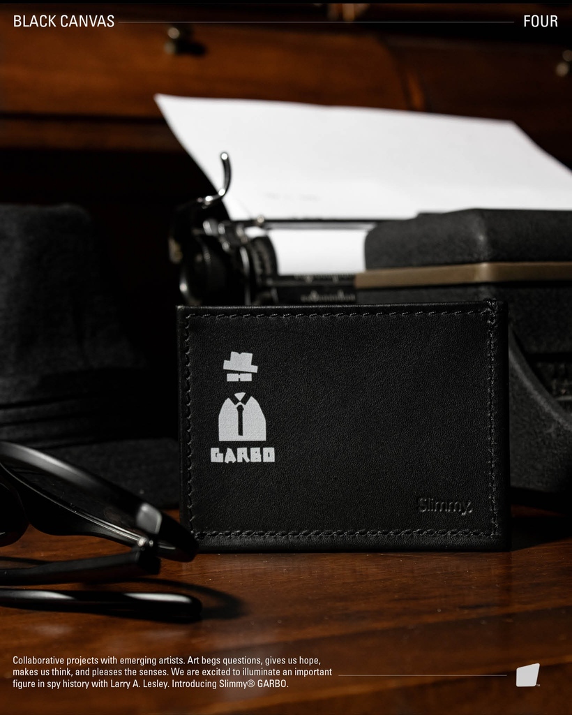 Celebrating the spy in all of us, Slimmy® GARBO by Larry A. Lesley pays tribute to the late Juan Pujol Garcia (AKA Double Agent GARBO), who duped Hitler. 

bolstr.xyz/products/larry…

#slimmy #minimalistwallet #everdaycarry #streetculture #contemporaryart #artcollector