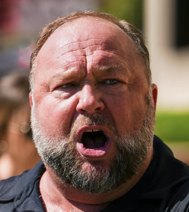 Alex Jones may be returning to X. 

His account should NOT be reinstated due to the misinformation and conspiracy theories he has spread! 

Raise your hand and Repost if you agree! 🤚