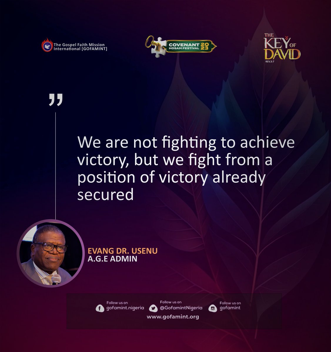gofaminthq's tweet photo. Father, in the name of Jesus, I declare that nothing in my life, home, or family belongs to the devil.

#GOFAMINT
#CovenantHOSAM2023
#TheKeyofDavid https://t.co/PnDIvwK52R