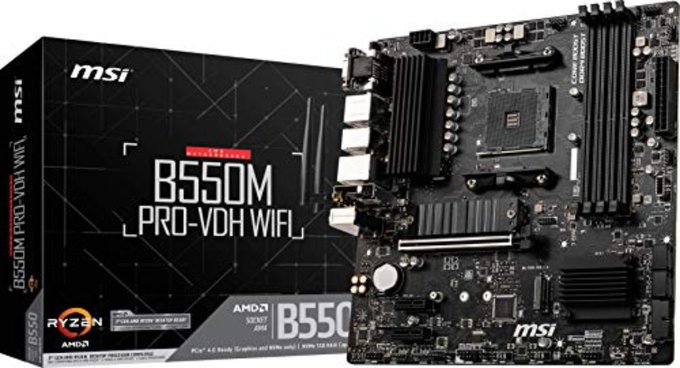 I just received a contribution towards MSI B550M PRO-VDH WiFi ProSeries Motherboard (AMD AM4, DDR4, PCIe