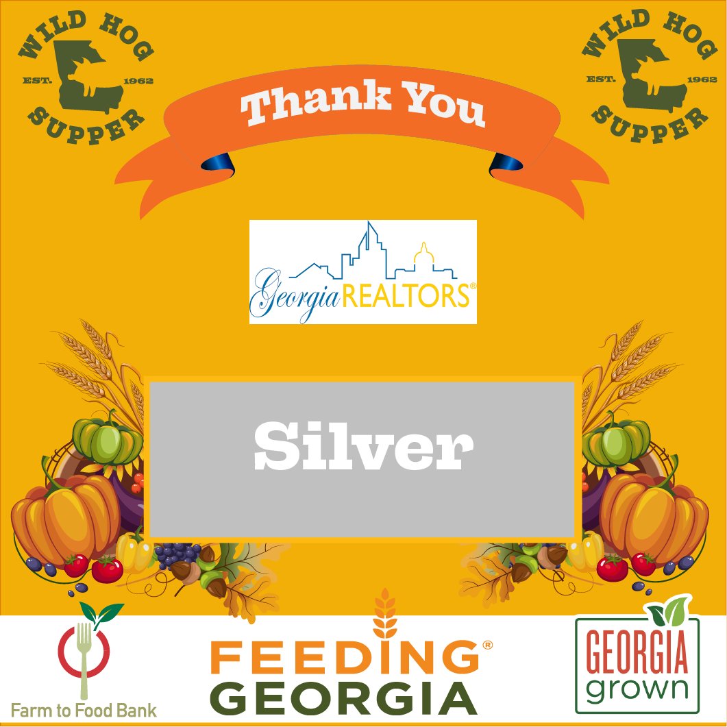 feedinggeorgia's tweet photo. We appreciate the generous support of @garealtors 
 for the 2024 Wild Hog Supper, benefiting #FeedingGeorgia's Farm to Food Bank program.  Sponsorship opportunities are still open. Email whs@feedinggeorgia.org for more details. 🐷 

@GeorgiaGrown #FarmtoFoodBank #WildHogSupper https://t.co/6aTGaSuoSM
