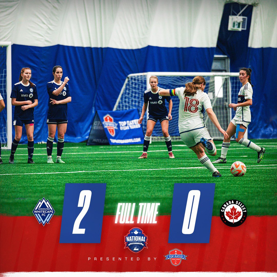 topratedseries's tweet image. FULLTIME ✔️

Whitecaps FC Elite score twice in the second half to secure the win 🔥

#NationalCompetition #NationalSoccer #ShowcaseSoccer #CanadaSoccer #SoccerProspect #EliteCompetition #NDC #TopRated #SoccerScouts #Ontario #Quebec #Alberta #BritishColumbia #Manitoba