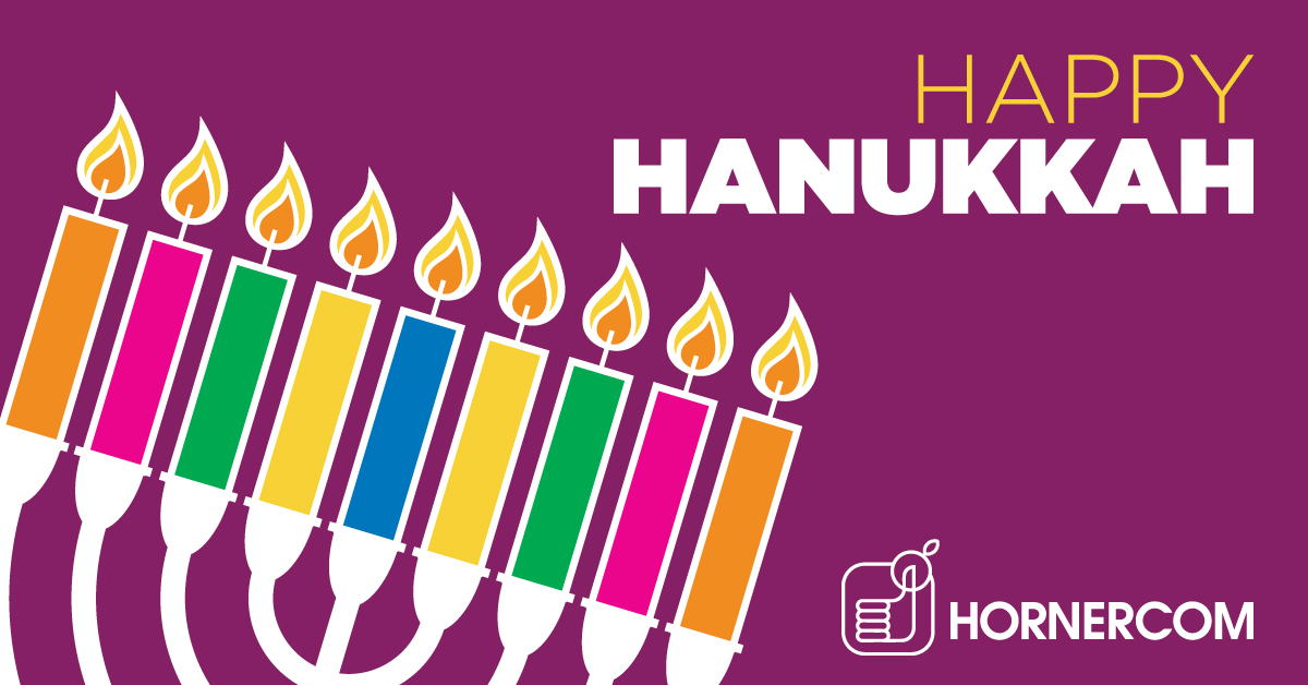 Hornercom's tweet image. Happy Hanukkah to you and your family from the Hornercom team!