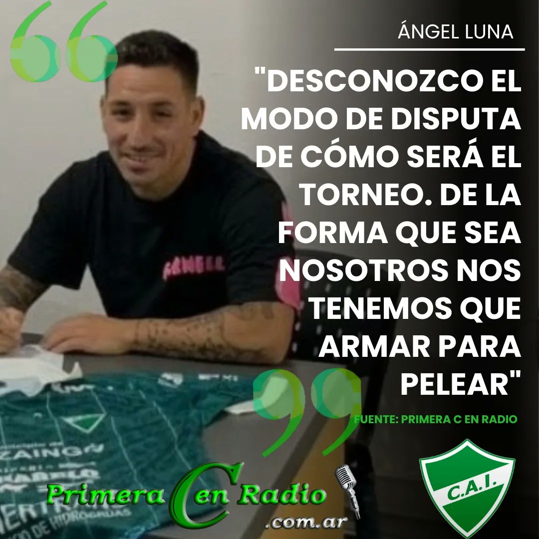 ITUZAINGÓ ▪︎ Ángel Luna pasó por los micrófonos d Primera C en Radio y analizó su vuelta al club del Oeste, Ituzaingó. 

Cc <a href="/angelbebuluna/">Angel bebu Luna!</a>
📸 <a href="/ItuzaingoPrensa/">Club Atlético Ituzaingó</a>