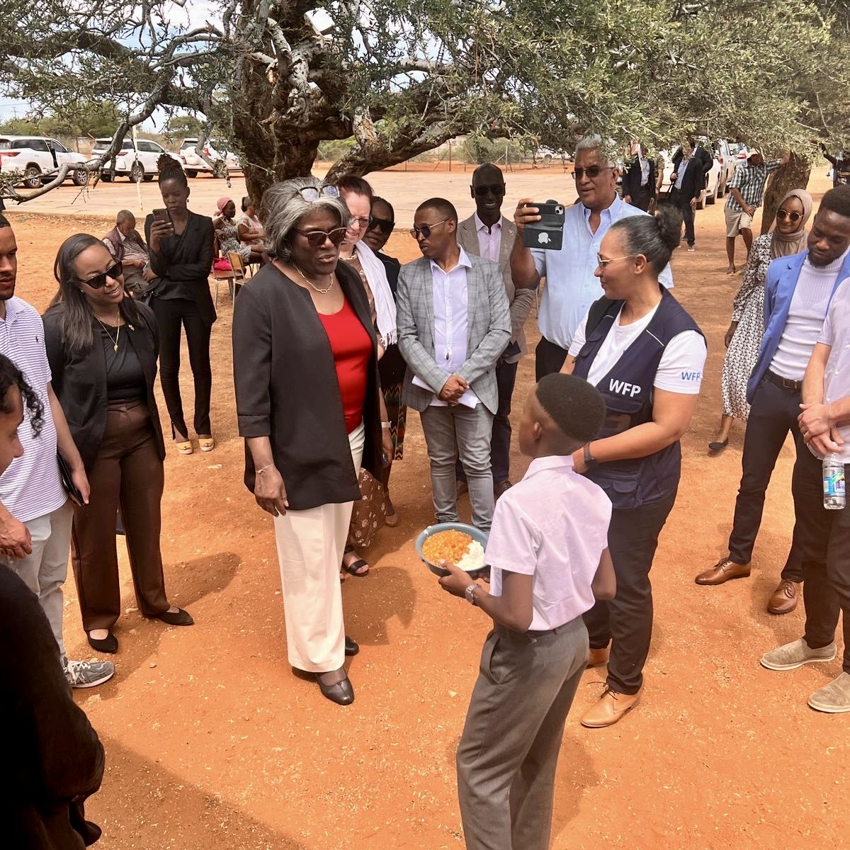 While in Namibia, I had the chance to meet with leaders from @WFP’s Homegrown School Feeding Project, which helps students access nutritious meals and empowers local farmers. The United States is proud to be the world’s largest partner to the World Food Program.
