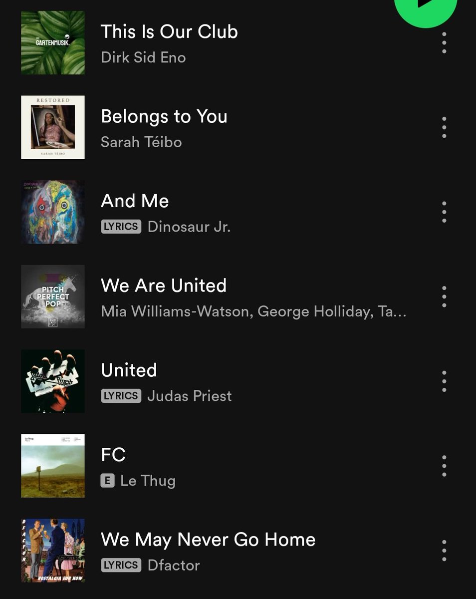 CommitteeFCUM's tweet image. Our Spotify Wrapped 

@FCUnitedMcr #FCUM