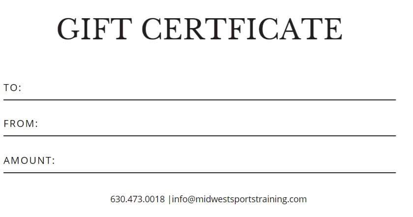 Need a gift for your favorite Athlete - We have Gift Certificates available!  Any Denomination or Lesson Specific.  

Call 630.473.0018  or email info@MidwestSportsTraining.com
#Midwestsportstraining #giftcertificate