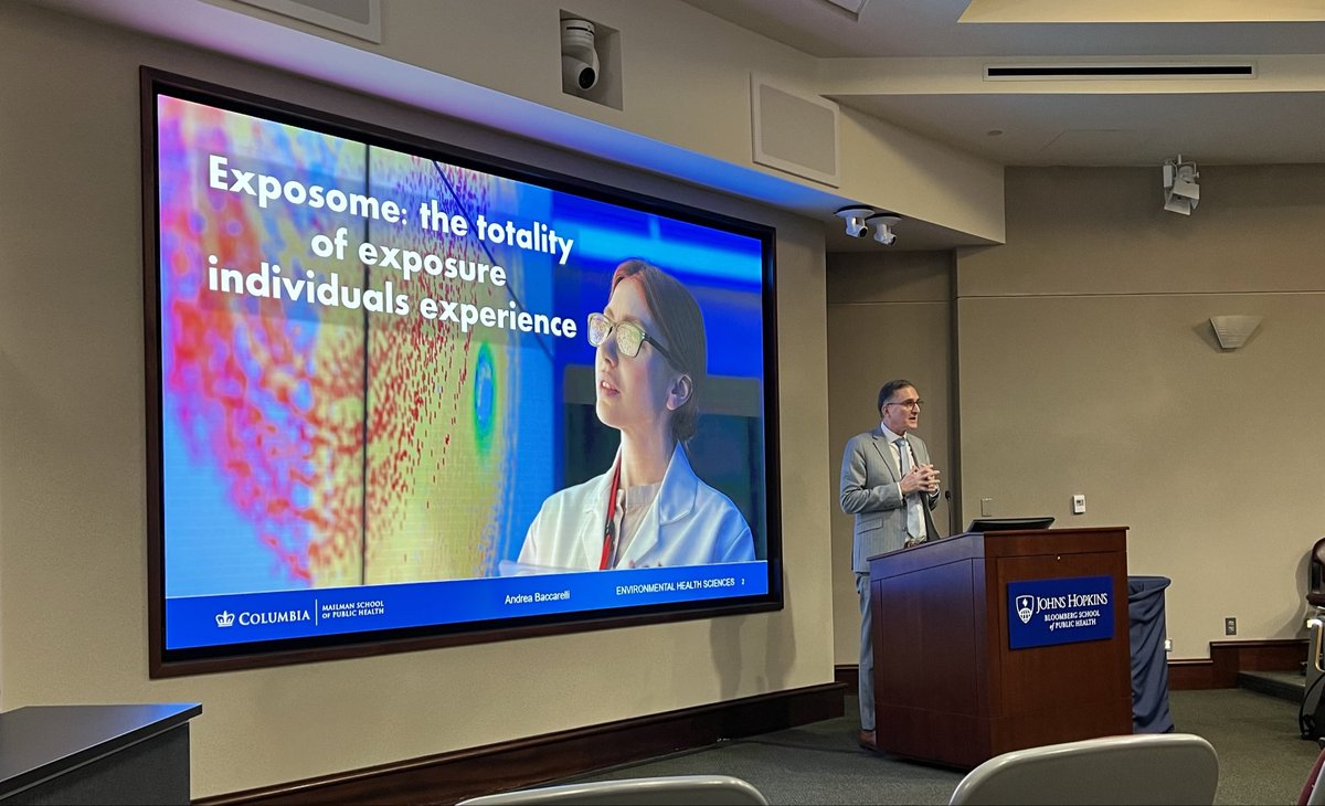 Excited to have @BaccarelliAA presenting his research at @JohnsHopkinsEHE Grand Rounds today.