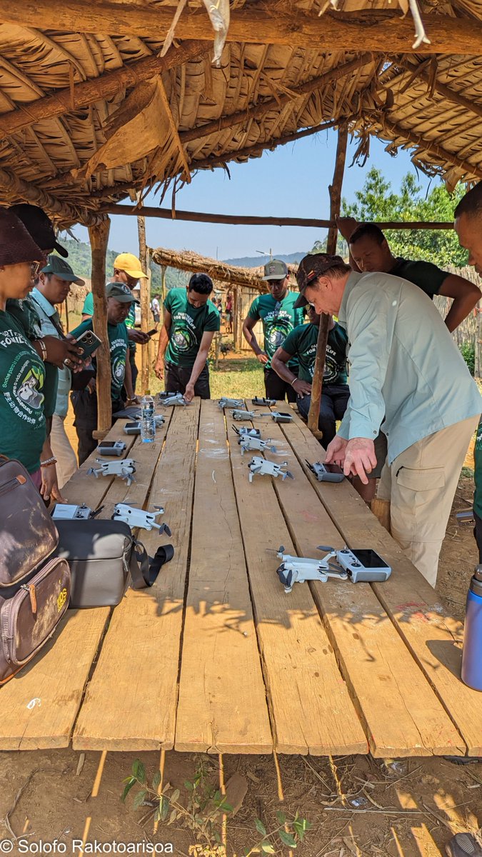 RseSolofo's tweet photo. Drone #DJI_Mini_4Pro training has been given in #Andasibe #Torotorofotsy to 10 members of #ConservationAllies partners to strengthen fire and deforestation monitoring within protected areas in #Madagascar https://t.co/dLkSjObjKC