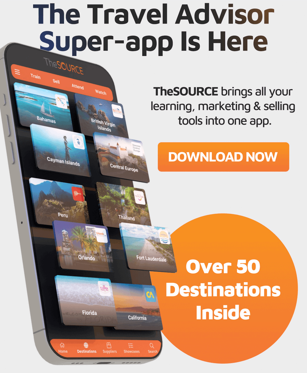 TravProMobile's tweet photo. There's just no denying it, TheSource is the best tool for travel advisors. 
Head to https://t.co/MGaMa8QsO3 to learn more and download the app today. https://t.co/3Fydt9bOTY