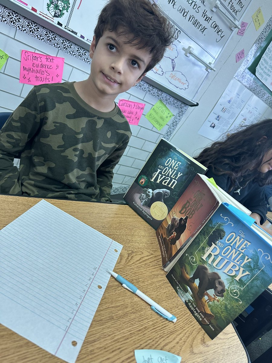 When our One and Only Ivan read aloud inspires a student to buy the whole series… my heart!!!! 🥹🫶🏻🤍📖📚