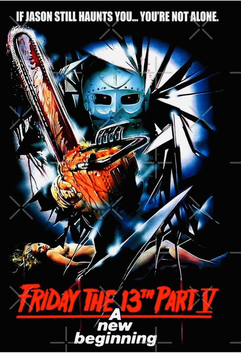 I don’t remember wearing a bikini in the “chase scenes”!!  Nice poster though🪓#fridaythe13th #jason#part5#finalgirl#chase#screamqueen