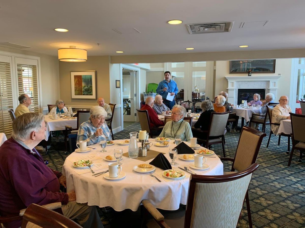 GreenFldsGeneva's tweet photo. GreenFields of Geneva is honored to host a special luncheon last week for our incredible residents aged 90 years young and above. The joy of having 30 incredible attendees sharing stories and laughter was truly heartwarming! 🌟#GreenFieldsofGeneva #Luncheon https://t.co/n7Txr4aYPk