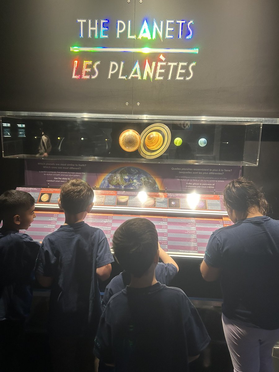 KinderKollegePS's tweet photo. First stop, the Space Exhibit!
We learned about the planets, stars, asteroids and touched a real life meteor ☄️ from space!! Wow! The Ontario Science Centre rocks! #ontariosciencecentre #fieldtrip #fieldtripday #fieldtripfriday #sciencecenter #science #space #learningaboutspace https://t.co/HIINXnUY5O