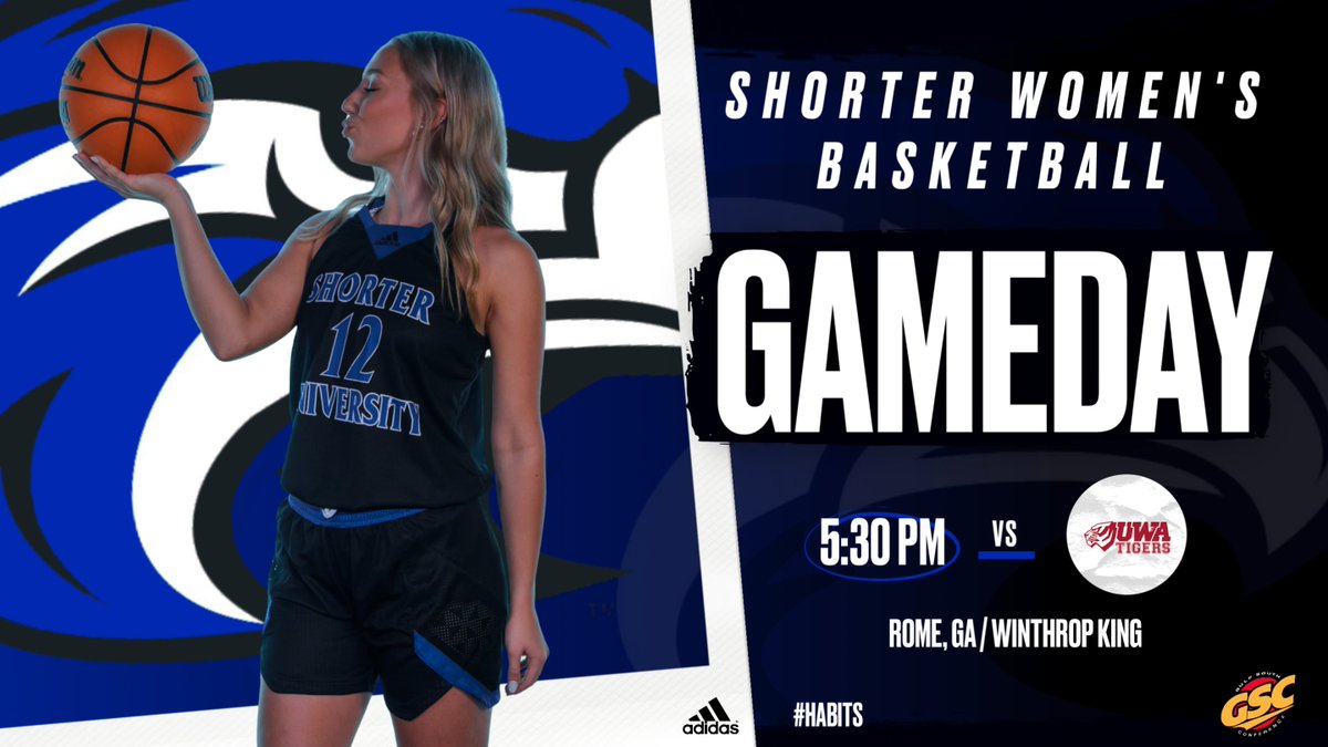 It’s ❤️ DAY‼️Come out and support your Lady Hawks🤩

🆚 UWA
📍 WKC
📺 flohoops.com/live/869700
⏰ 5:30 EST 
🔵⚫️🦅 
#HABITS