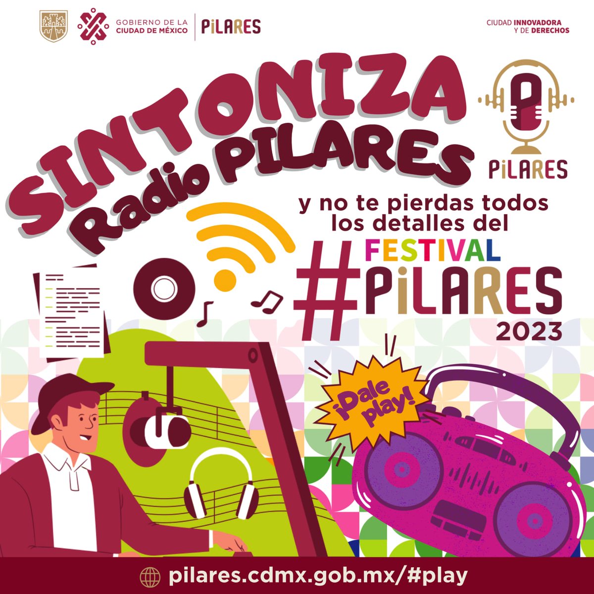 Siempre en contacto contigo 😍☺️ 
Ahora puedes escucharnos a través de #RadioPILARES  
pilares.cdmx.gob.mx
¡Dale clic y no te pierdas ningún detalle del #FestivalPILARES2023!
