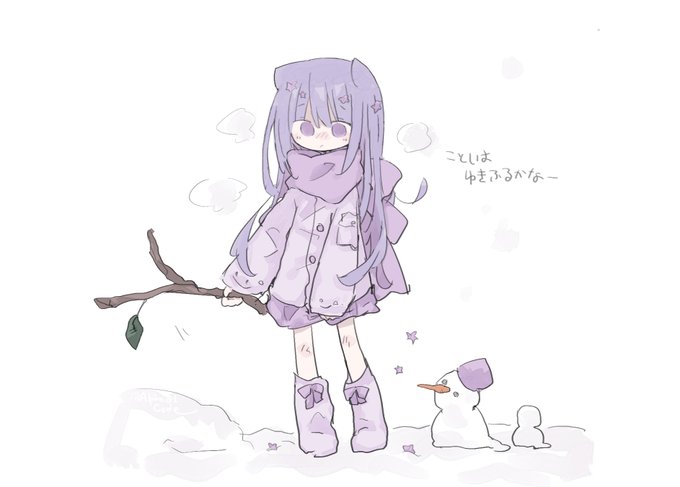 「髪飾り 雪だるま」のTwitter画像/イラスト(新着)