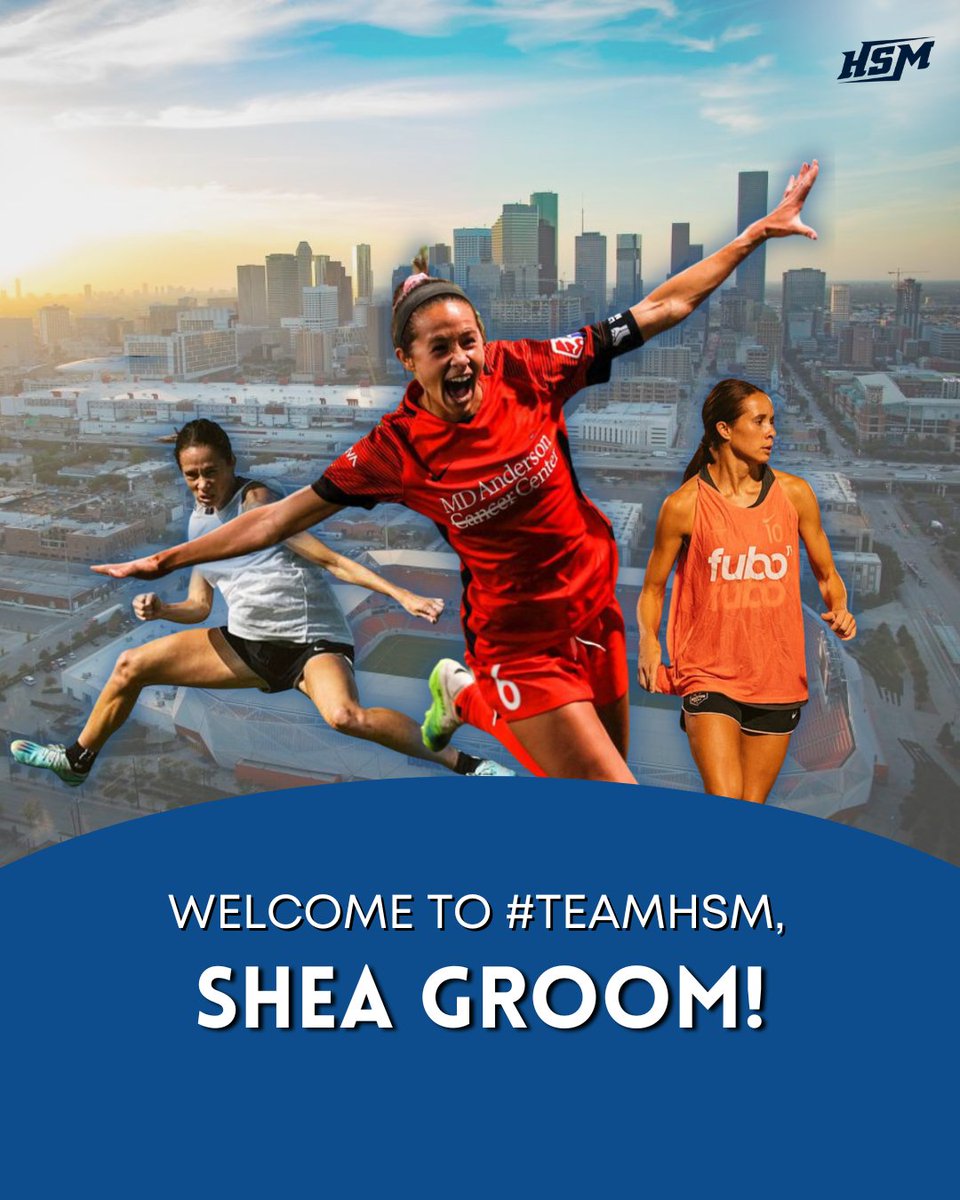 Welcome to #TeamHSM, <a href="/sheabayy2/">Shea Groom</a> !!

Shea’s resume speaks for itself. 2015 <a href="/NWSL/">National Women’s Soccer League</a> Champion. 2020 Challenge Cup winner. Prev. US Nat'l Team callup. Named to <a href="/guardian/">The Guardian</a>’s 2020 list of Top 100 Female Footballers.

We’re honored to rep Shea for all on &amp; off-field endeavors - let's work!