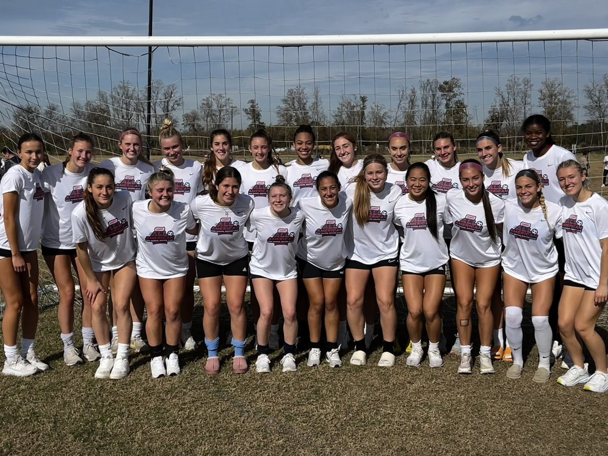 Cassidy and Ainsley and their East teammates after the All America game training session. The game is tomorrow at 11, streaming link will be posted when I have it. #proudcoach