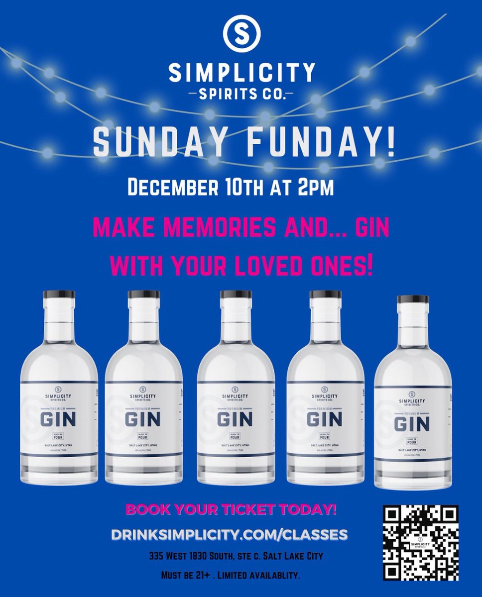 The good folks @drinksimplicity our offering an and experience that is truly unique to them in the entire state! You have the opportunity to learn about the creation of gin in this hands-on event. Since the sessions are reoccurring, this would be an excellent holiday gift!🎁