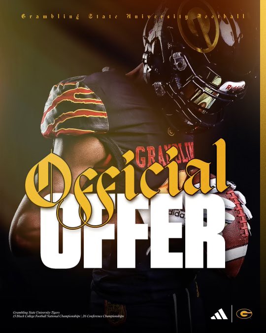 #AGTG Blessed to receive an offer from Grambling State University 💛