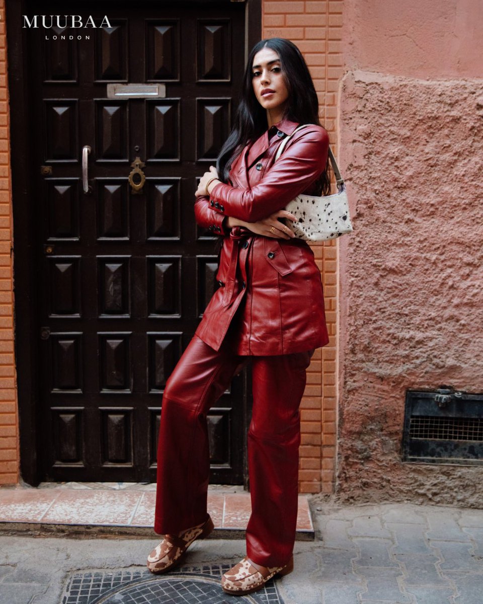 Muubaa's tweet image. Fiery shade chilli red has made a hot comeback for winter 🌶️🌶️