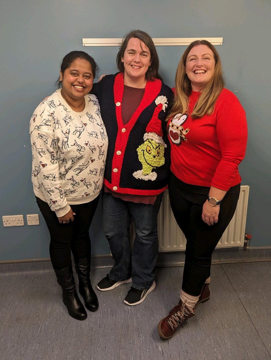 CFRegistryIE's tweet photo. Team @CFRegistryIE supporting @cf_ireland Christmas Jumper Day #CJD4CF2023 both remotely &amp; in-person! https://t.co/0pV2XBBFTa