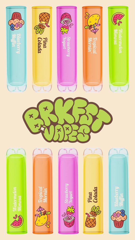 What do you think your favorite flavor will be? comment below!

#BRKFST #BRKFSTVapes