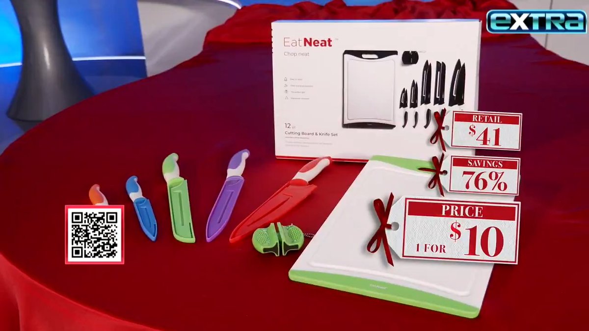 ExtraTV on X: Doorbuster deal! 🚨 Save on EatNeat 12-piece knife sets for  *just $10* in Extra's Holiday Gift Guide! Head to   to shop all our deals. @morningsave #sponsored  /