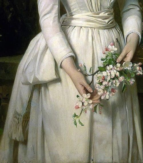 HistofArt's tweet photo. — woman with flowers paintings details https://t.co/Ul31bXOQbP