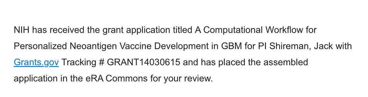It seems I have survived my first solo grant submission in large part due to my amazing mentors and sponsors <a href="/mahua_deyMD/">Mahua Dey</a> @uw_christina @CapitiniMD <a href="/uw_neurosurgery/">UW Neurosurgery</a> hopefully now I can get to the science 🧪