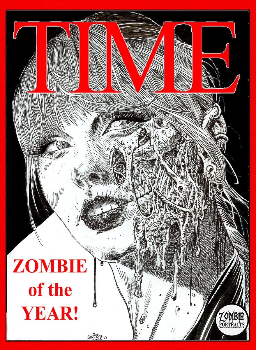 Cuz I'm down with the 'SWIFTIES!' :) #zombie #swiftiesforever #swifties #taylorswift #taylornation #zombieart #TimeMagazine #PersonOfTheYear #zombieportrait #zombidrawing #zombieartwork #zombies