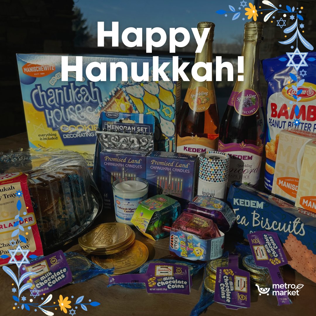 #HappyHanukkah! 

As you prepare to gather for the #FestivalOfLights, stock up on classic delights and traditional favorites! 

#FillYourCart with these featured items and more (selection varies by store)!

#hanukkah #chanukah #holidayseason #menorah #hanukkahgifts #shabbat