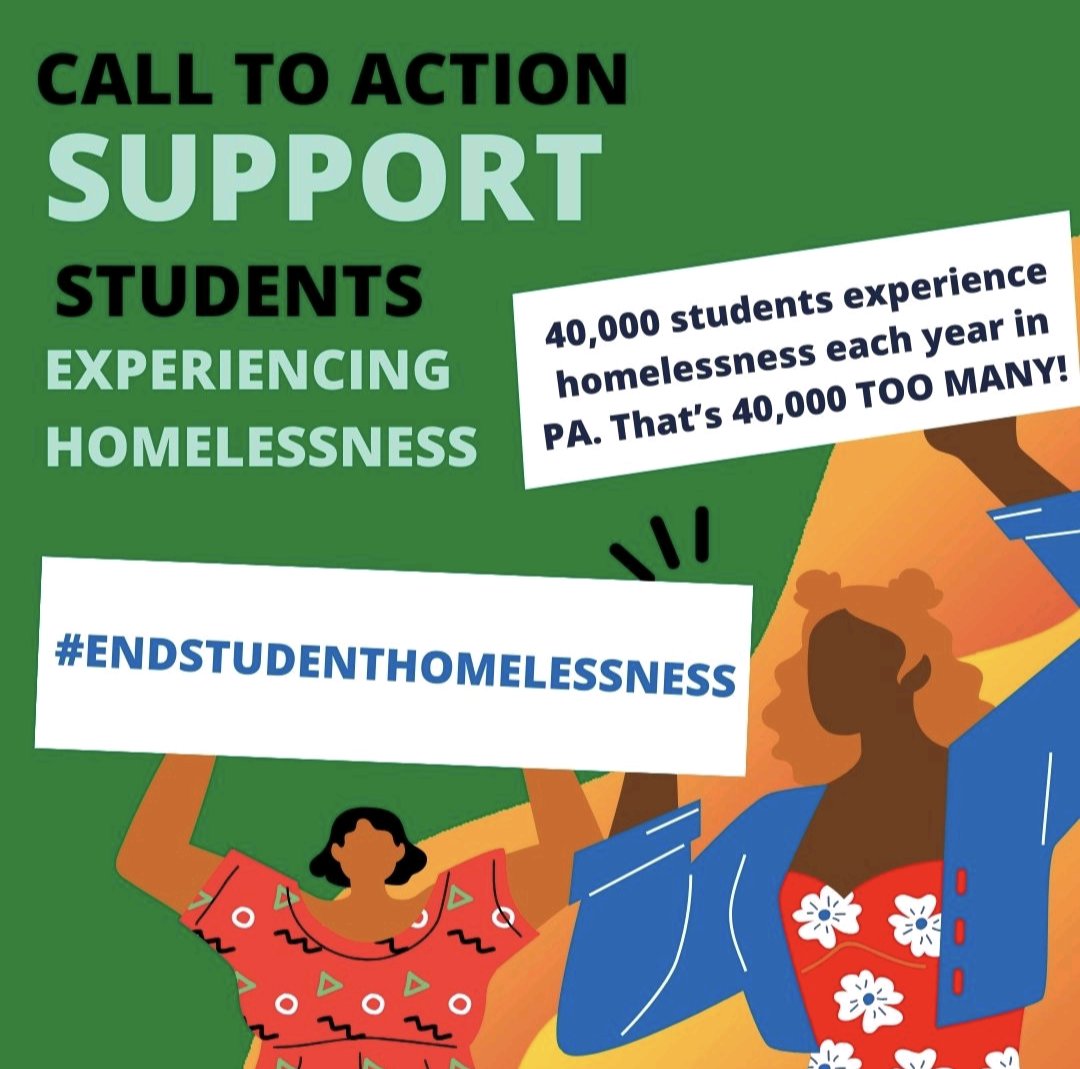 🗣️ DAY OF ACTION - urge <a href="/JoshShapiroPA/">Josh Shapiro</a> to dedicate $32 mil in his FY 2024-25 budget toward the Educationfor Children &amp; Youth Experiencing Homelessness program to support the edu success of 40,003 unstably housed young ppl across PA. #EndStudentHomelessness #EndYouthHomelessness