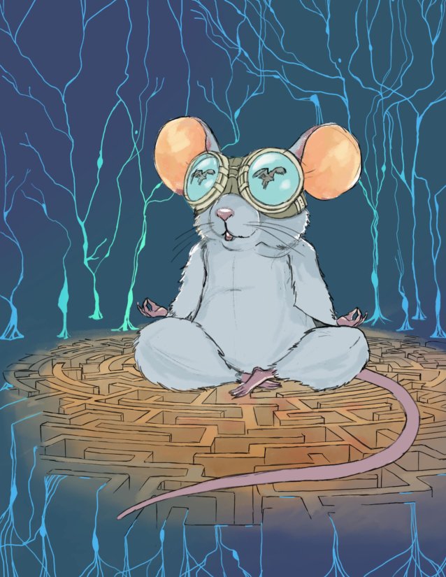 issa_scientist's tweet photo. Using VR worlds built with @unity, we validated the system with various behaviors, simulated an overhead predator, and performed 2p imaging of hippocampus. We hope this is adopted by the community. Reach out directly and check out https://t.co/5zlUQpRy77

(artwork by Rita) https://t.co/iEVSXhKWH3
