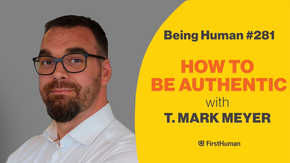 tweets_human's tweet photo. This week's episode is a conversation with T. Mark Meyer, author of The Art of Being Authentic.
Get the full episode here https://t.co/YOETgrWUQz
#BeingHuman #FirstHuman #podcasting https://t.co/j9JSafxbdX