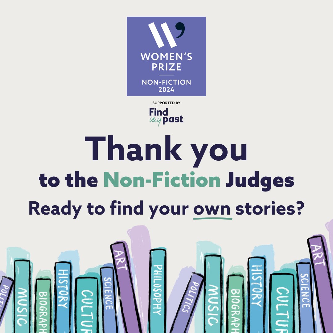 So many incredible stories... 🙌 A huge thank you to @WomensPrize and the Judges of the inaugural Non-Fiction Prize for inspiring us with the tales of their female ancestors. Ready to find your own? 👇 bit.ly/4a9aGVe