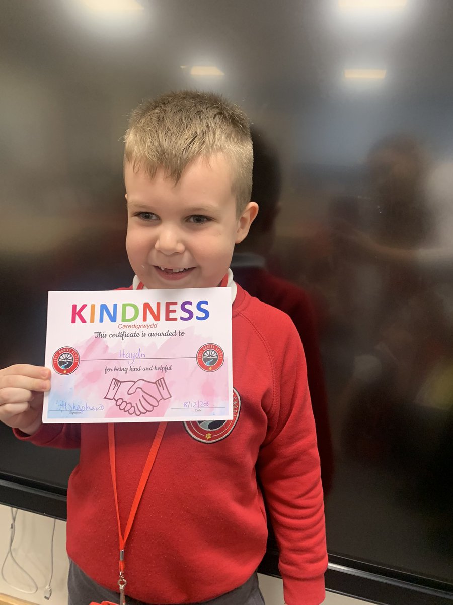 This week’s kindness award goes to Haydn! <a href="/IDS3to18/">Idris Davies School 3_18</a> <a href="/IDS_Mrs_Evans/">Mrs Evans</a>