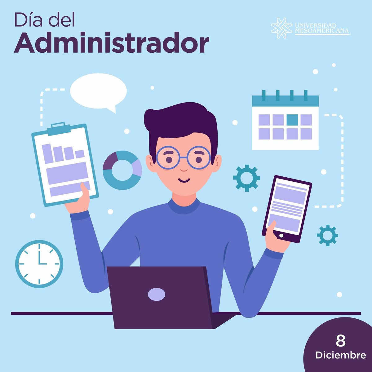 El día de hoy 8 de diciembre, se celebra el Día del #Administrador con el propósito de reconocer la gran labor que realizan los profesionales.

Enviamos una felicitación especial a nuestros docentes, personal administrativo, egresados y alumnos.

#YoSoyMeso 🐉