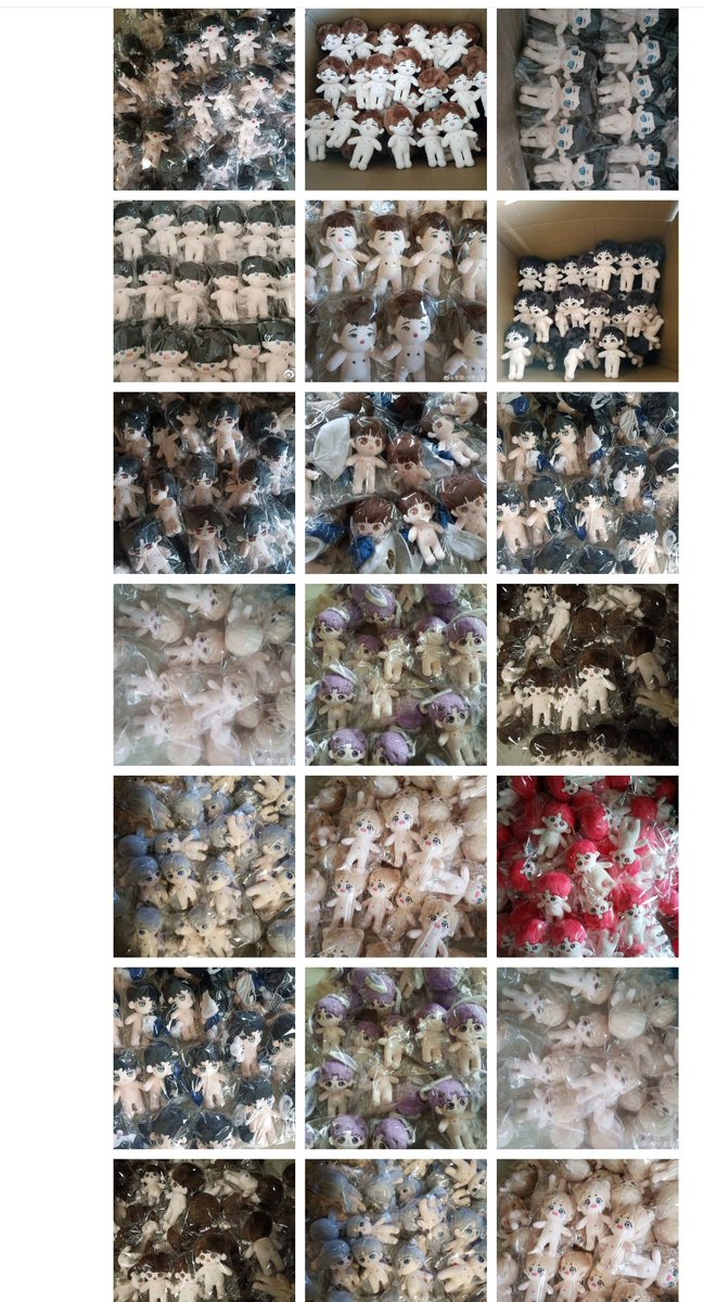 Bulk order of custom made plush commission #plushies #plushfactory  #animedoll