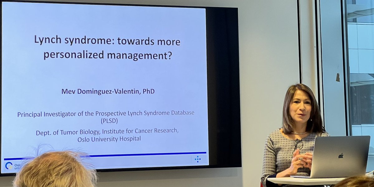 Many congratulations to Mev Dominguez-Valentin on being awarded the #RagnarMørkPrize for her work on #heriditarycancer! #LynchSyndrome ICR <a href="/Oslounivsykehus/">Oslounivsykehus</a> <a href="/mevdomingo/">mvlyn</a> #EivindHovig #PålMøller #CancerResearch #humangenetics