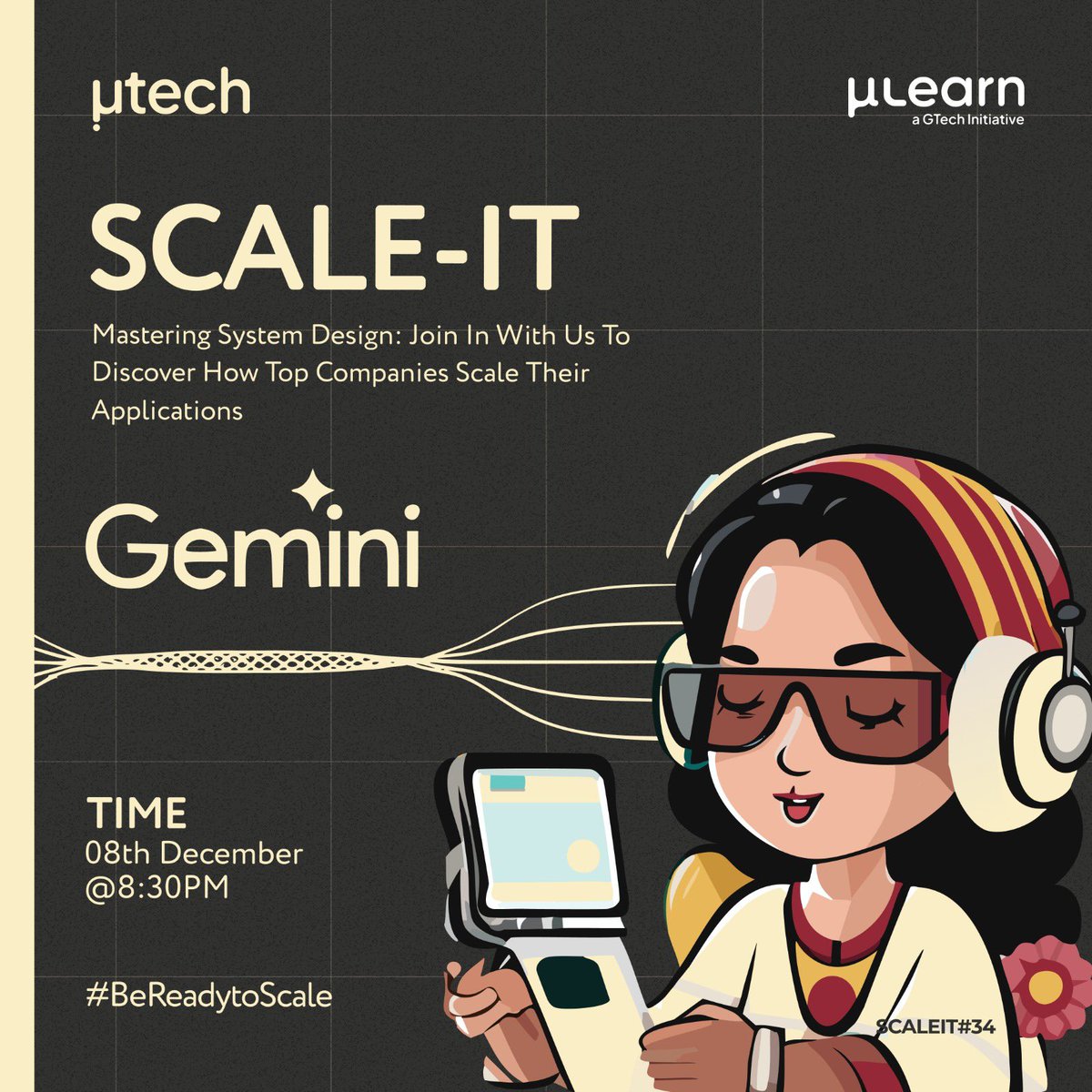 Join us people lets see if Gemini Ai has the hype and lets discuss on the Genuineness of the Video teaser 

🗓 December 8th, 8:30 PM
Calling up <a href="/JeffDean/">Jeff Dean</a> to help us students get a grasp on it if possible 😮‍💨

Joining Link: mulearn.org/r/scaleit