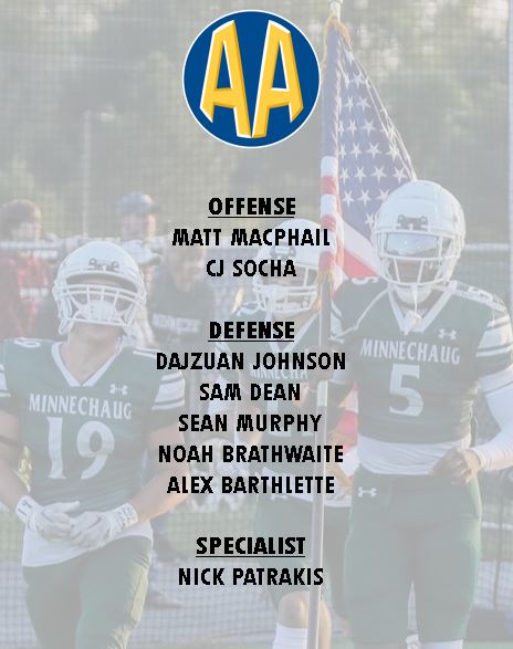 Congratulations to first of our post season award recipients, members of the AA All Conference Team!   

We are proud of all of you and the contribution you have made to our program.