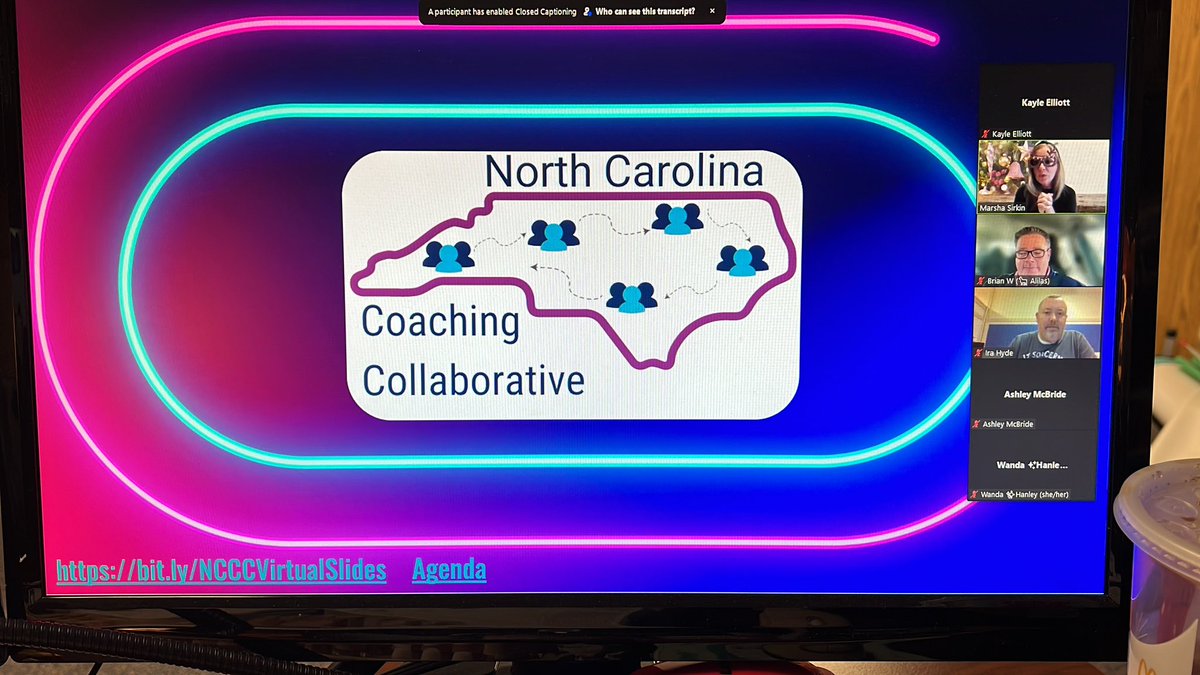 Virtual meeting today with amazing coaches throughout North Carolina!! @ncdpiDTL #NCCoachingCohort #NCISTE