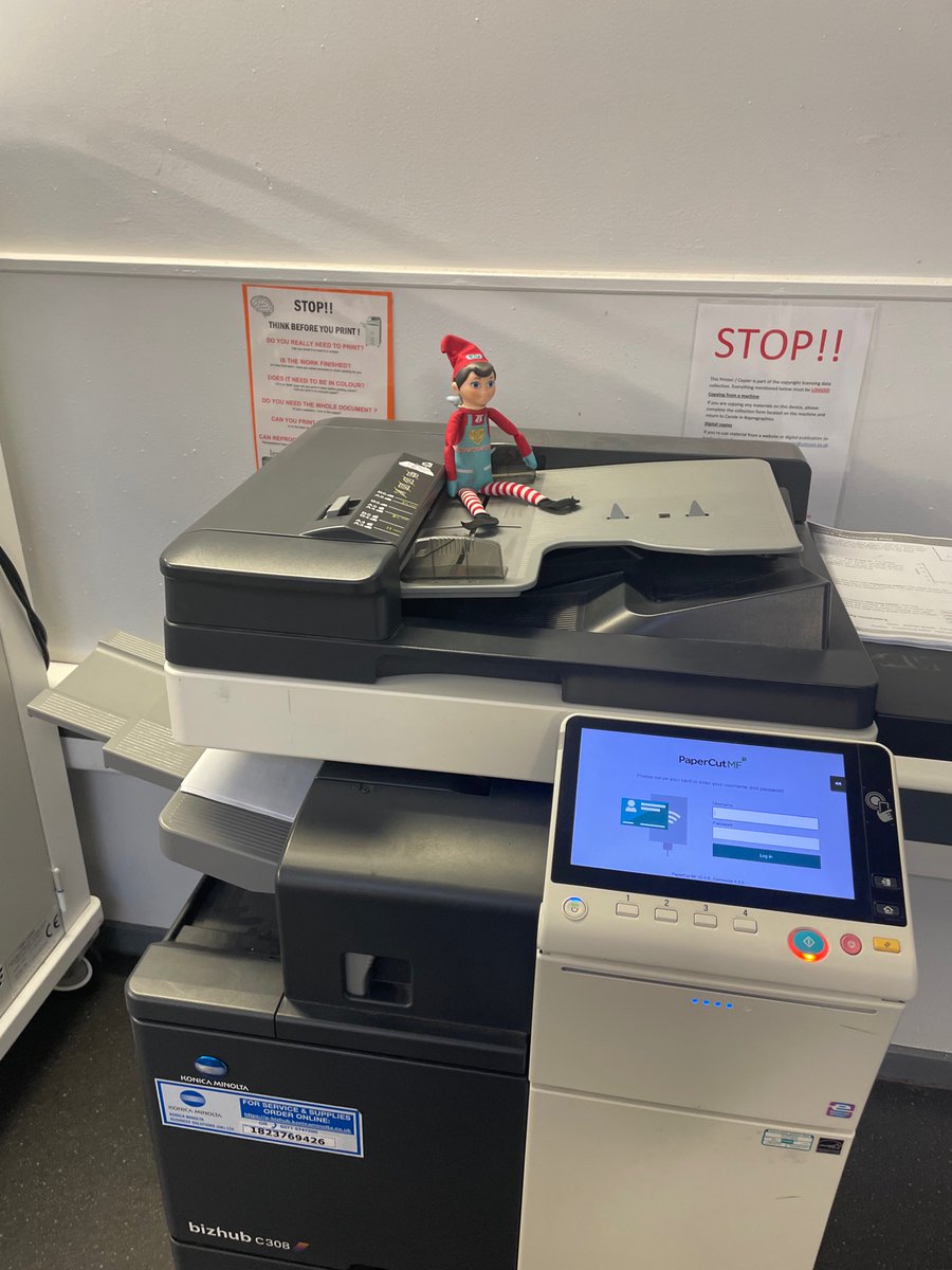 Day 8. With Illness wiping out so many of the Maths department this week, Elvis has been put in charge of photocopying the cover work! #elvisthemathself <a href="/AldersleyHighSc/">AldersleyHighSchool</a>